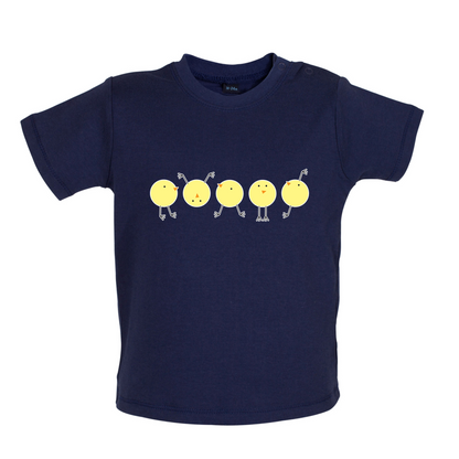 Yellow Chicks Baby T Shirt