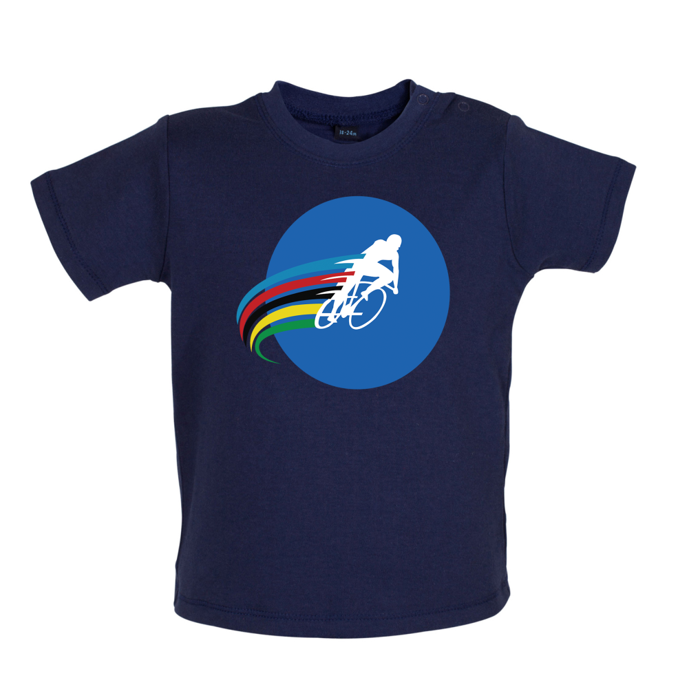 Cycling Stripes Baby T Shirt