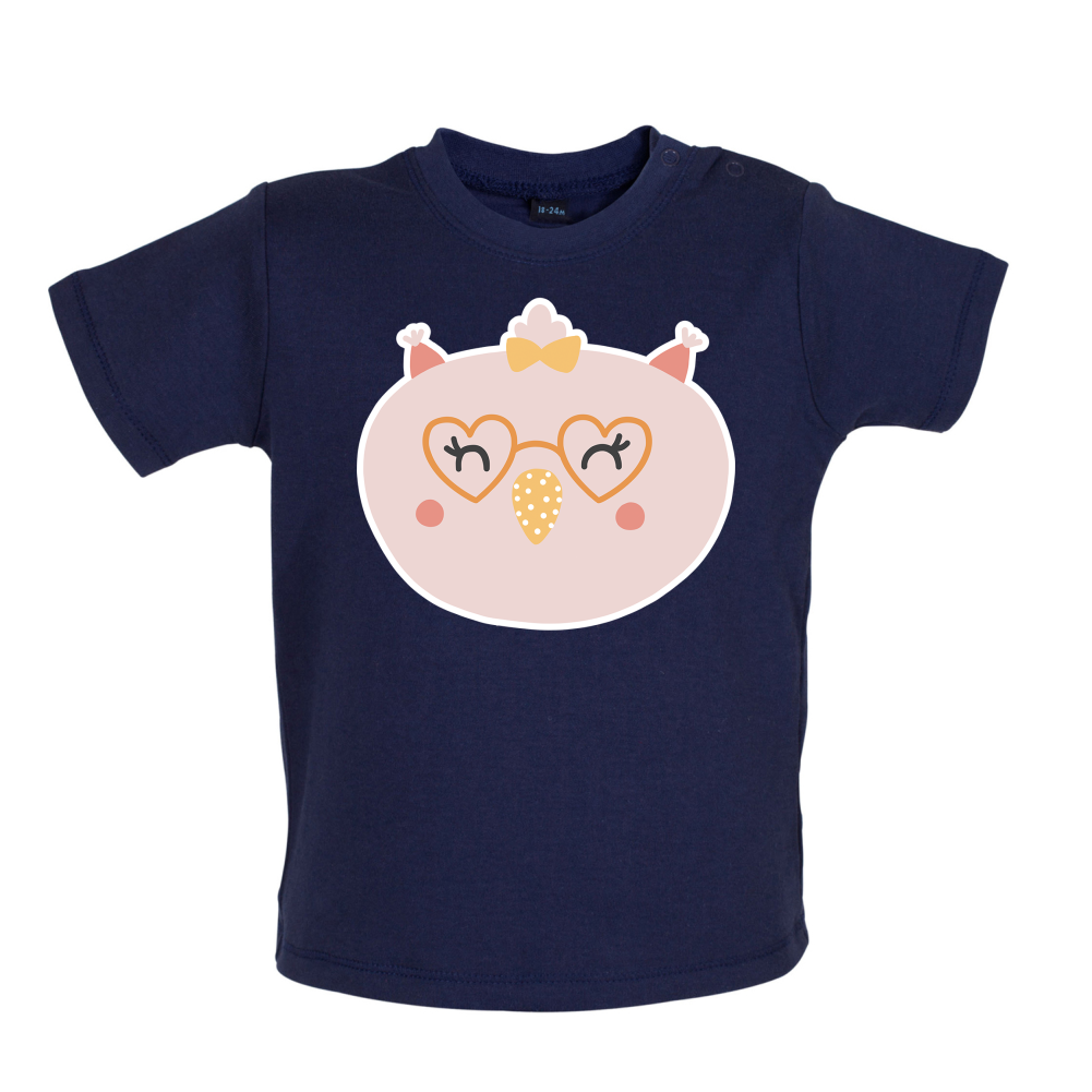 Smiley Face Chick Baby T Shirt