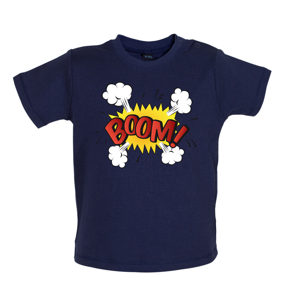 BOOM! Word Art Baby T Shirt