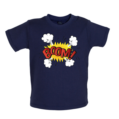 BOOM! Word Art Baby T Shirt