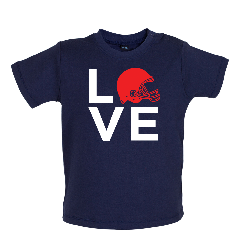 Love Helmet Baby T Shirt