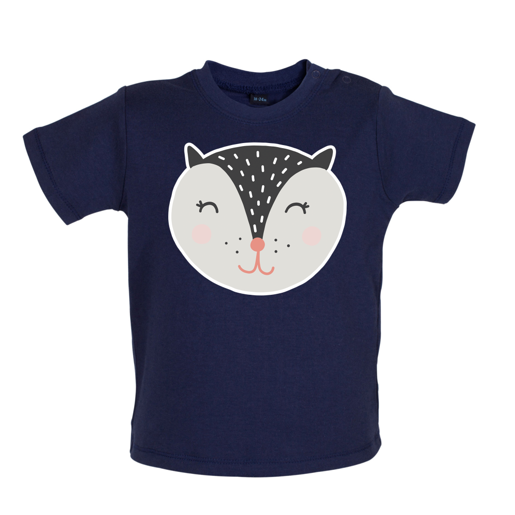 Smiley Face Badger Mrs T Shirt
