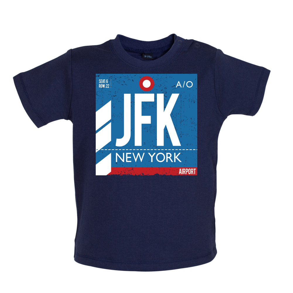 New York Airport Baby T Shirt