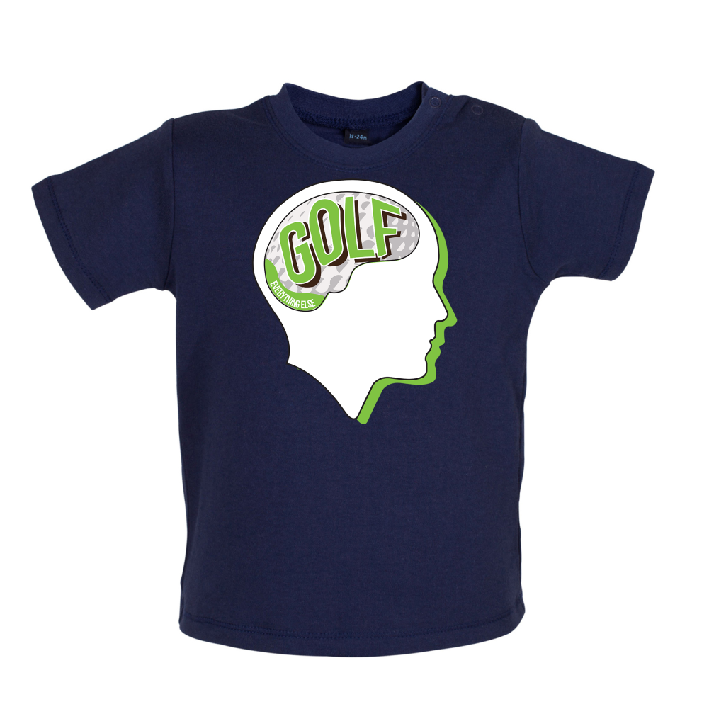 I Thiink About Golf Baby T Shirt
