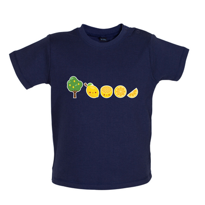 Evolution Of Lemon Baby T Shirt