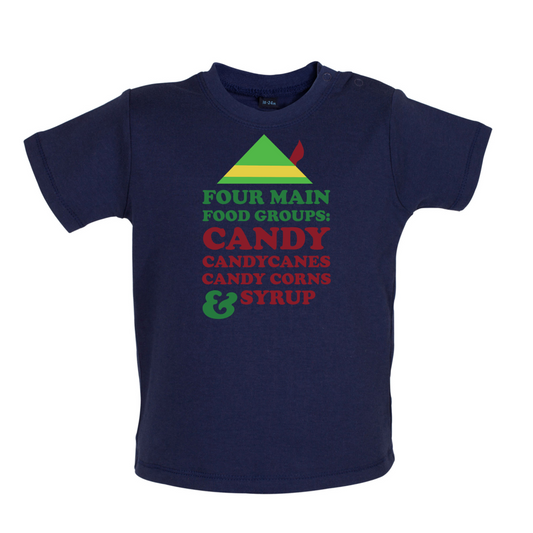Christmas Food Groups Baby T Shirt