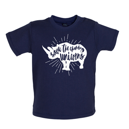 Chubby Unicorns Baby T Shirt