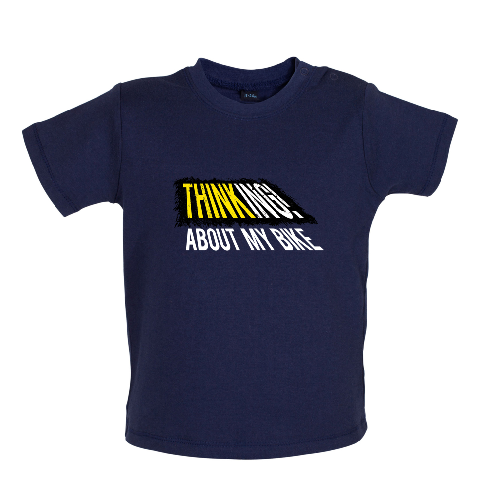Thinking About My Bike Baby T Shirt