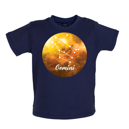 Gemini Sign Baby T Shirt
