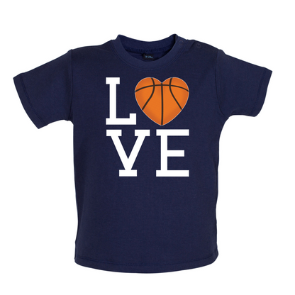 I Love Basketball  Baby T Shirt