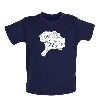 Butcher Broccoli Diagram Baby T Shirt