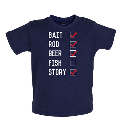 Fishing Checklist Baby T Shirt