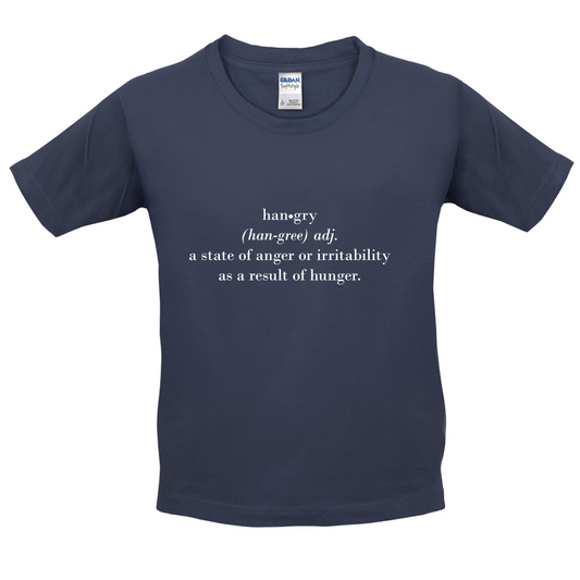 Hangry  Definition Kids T Shirt