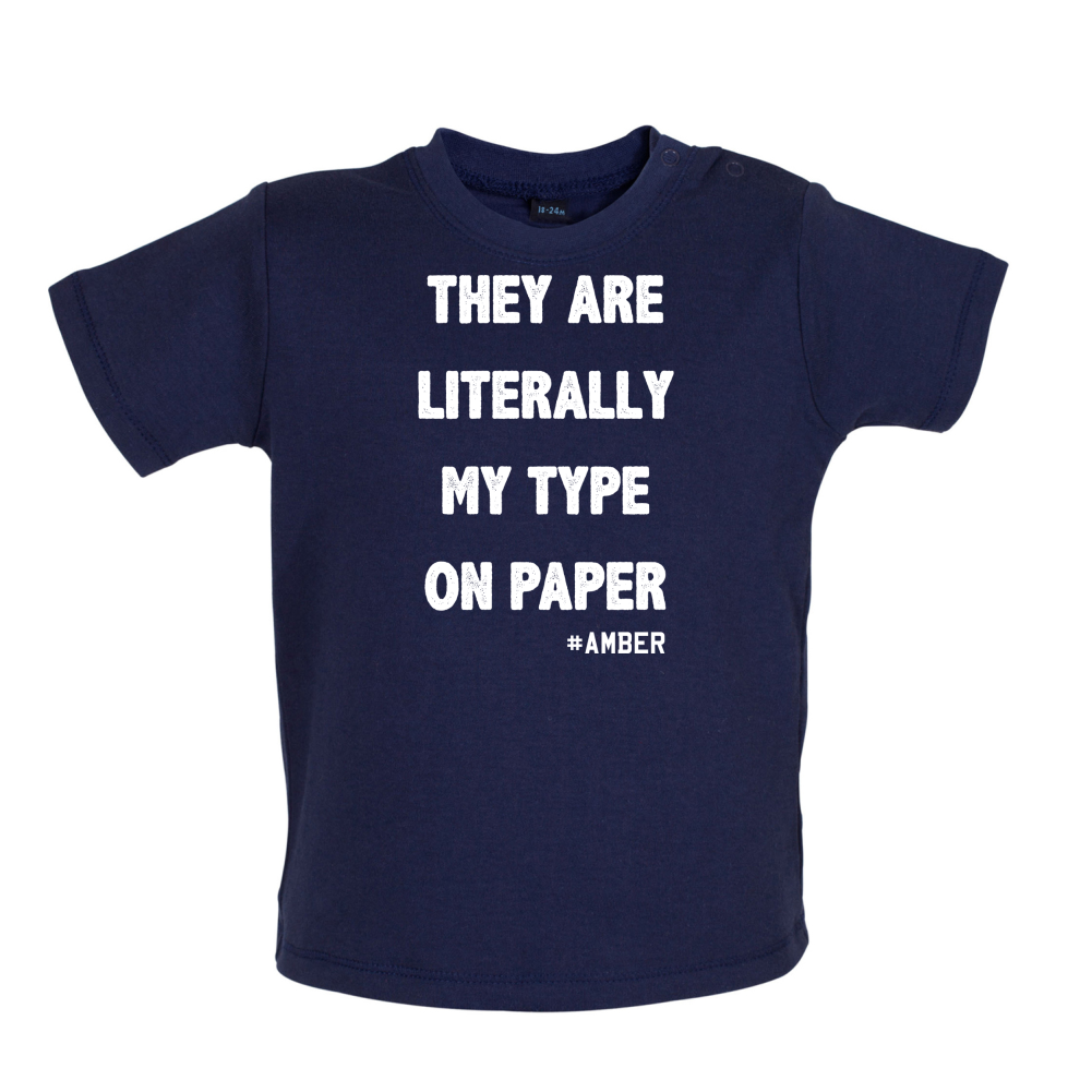 Literally My Type On Paper Baby T Shirt