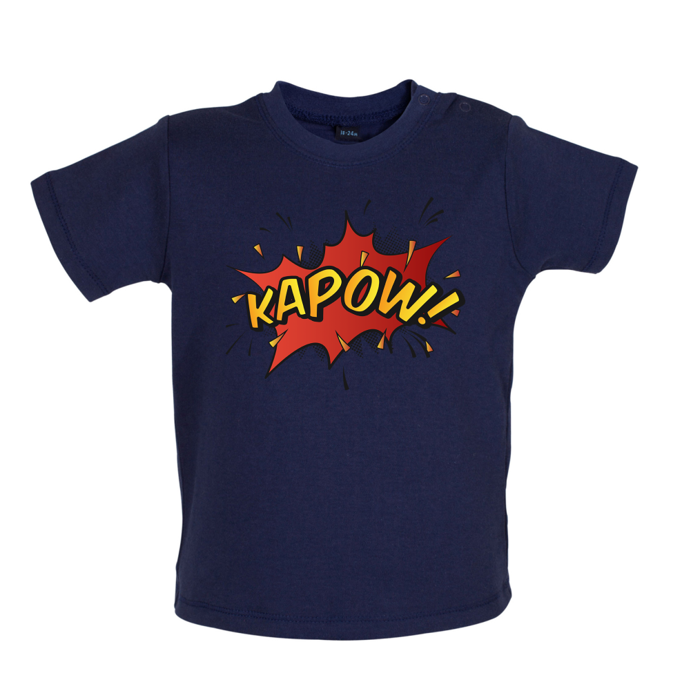 Kapow! Word Art Baby T Shirt