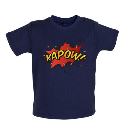 Kapow! Word Art Baby T Shirt