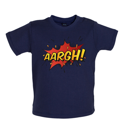 AARGH Word Art Baby T Shirt