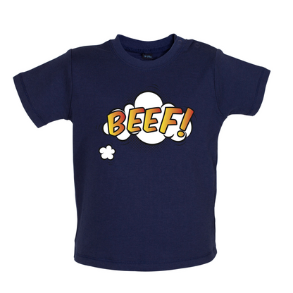 BEEF Word Art Baby T Shirt
