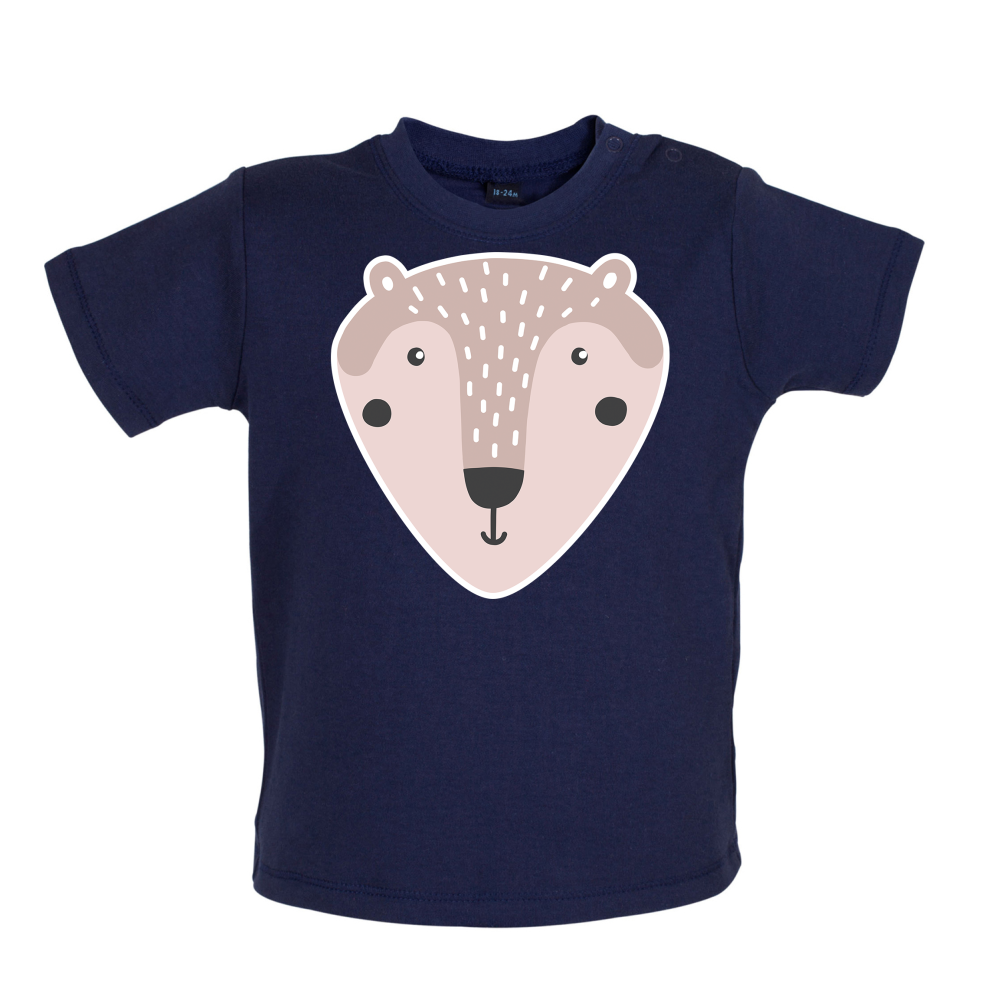 Smiley Face Mr Bear Baby T Shirt