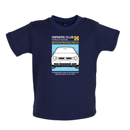 Car Owners Manual Golf MK4 Baby T Shirt