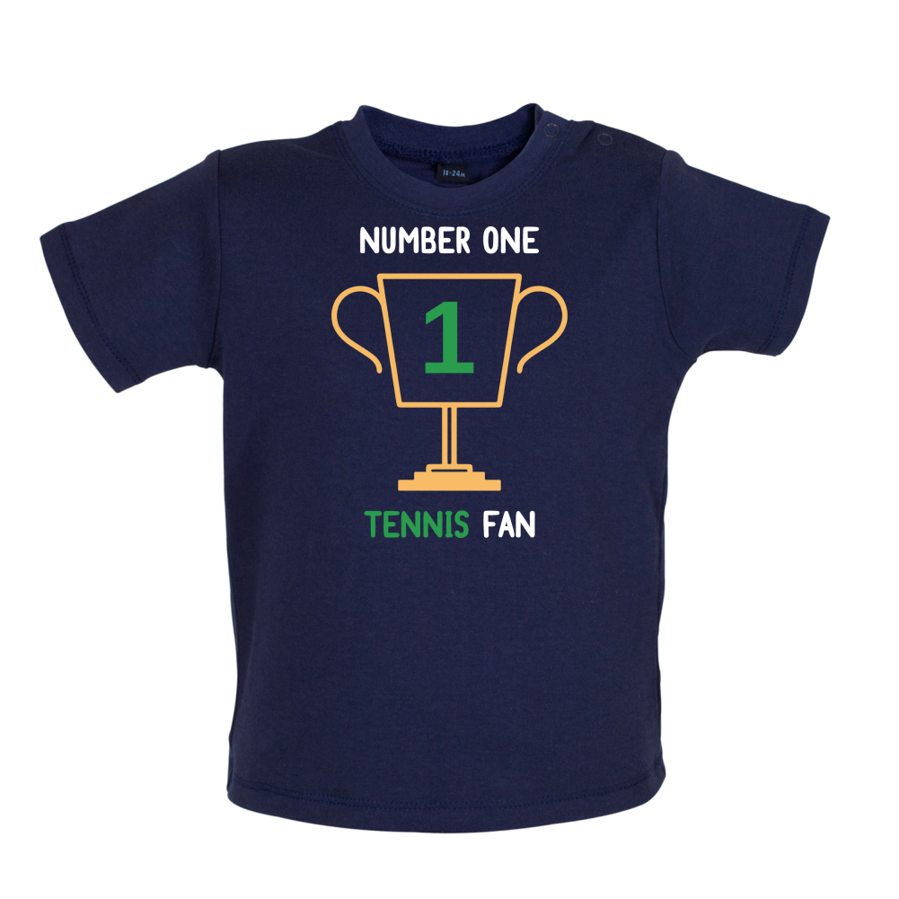 Number 1 Tennis Fan Baby T Shirt