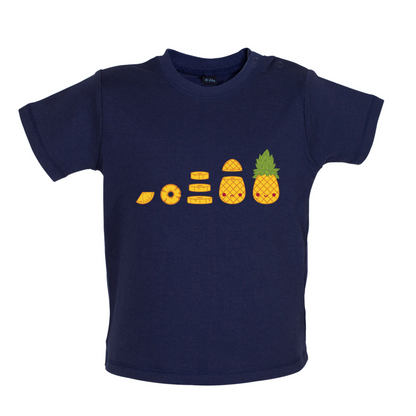 Evolution Of Pineapple Baby T Shirt