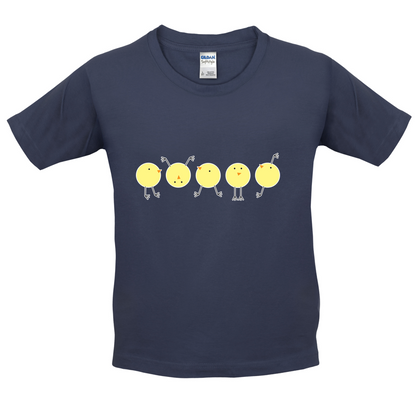 Yellow Chicks Kids T Shirt