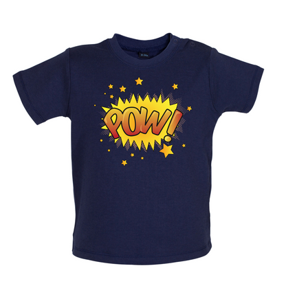 Pow! Word Art Baby T Shirt