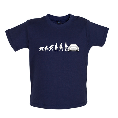 Evolution of Man 911 Driver Baby T Shirt