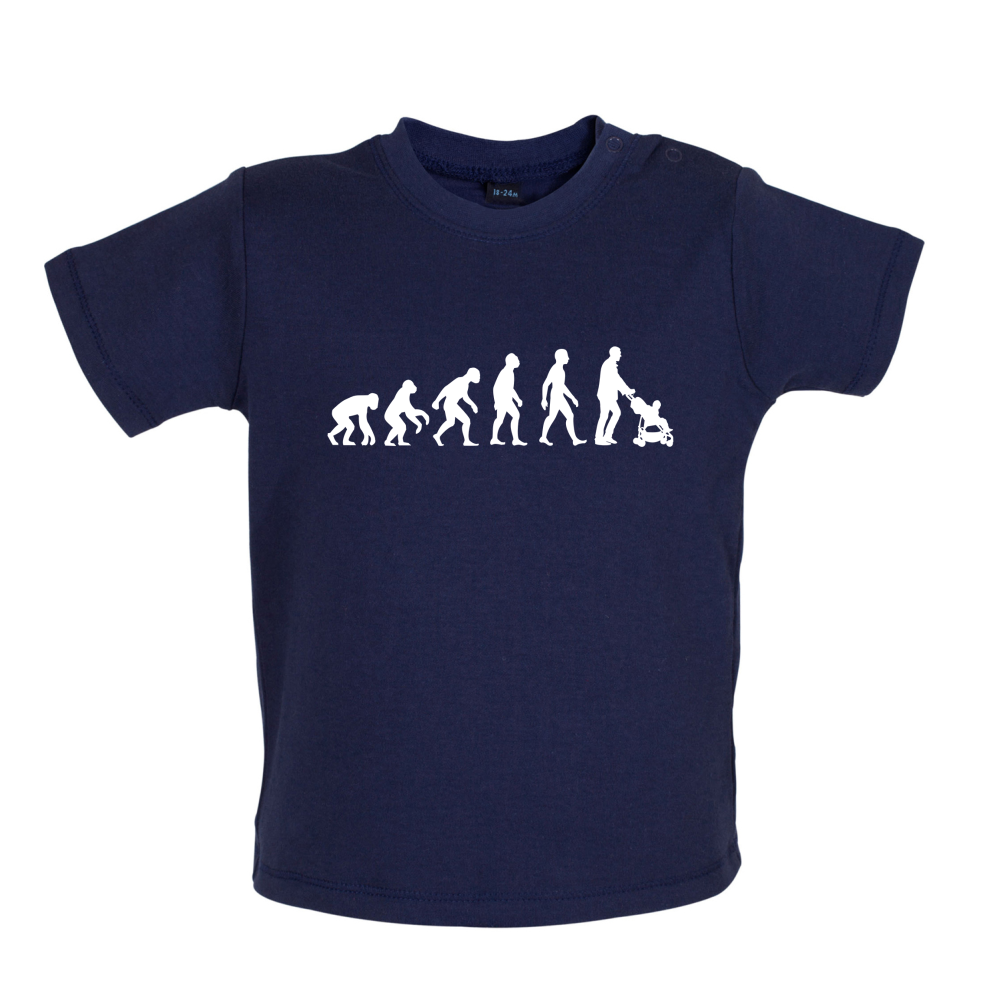 Evolution Of Man Push Chair Baby T Shirt