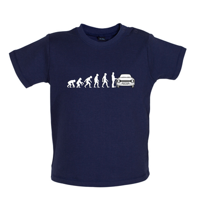 Evolution of Man Mk1 Escort Driver Baby T Shirt