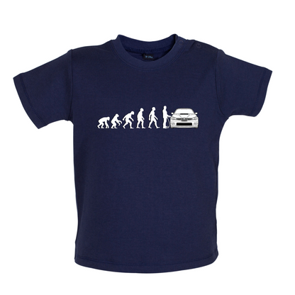 Evolution of Man Impreza Driver Baby T Shirt