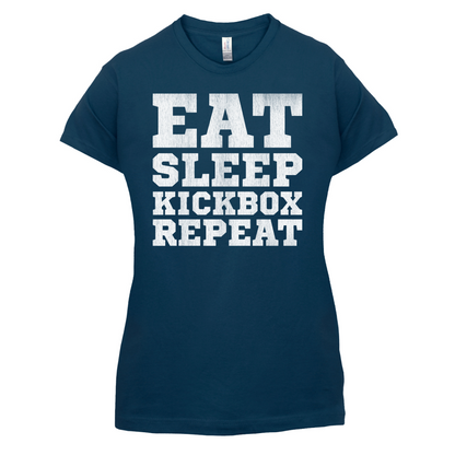Eat Sleep Kickbox REPEAT T Shirt