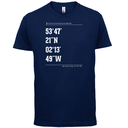 Stadium Coordinates Clarets T Shirt