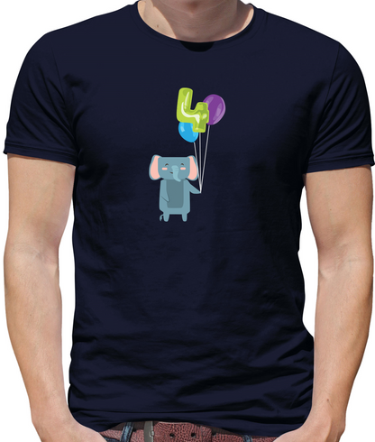 4th Birthday Elephant T Shirt