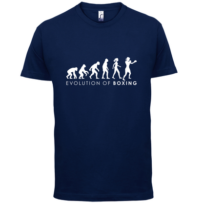 Evolution Of Woman Boxing T Shirt