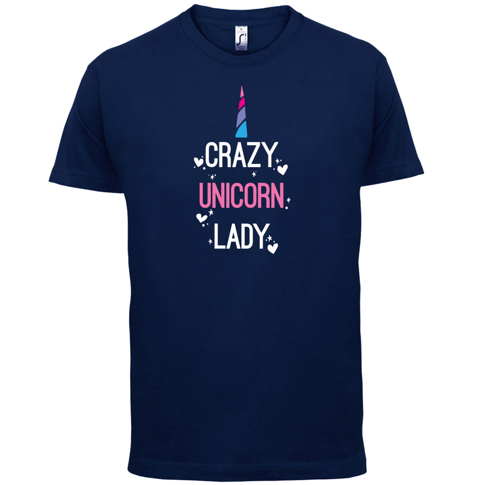 Crazy Unicorn Lady T Shirt