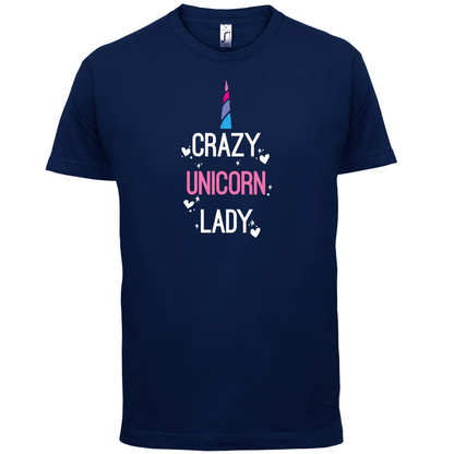 Crazy Unicorn Lady T Shirt