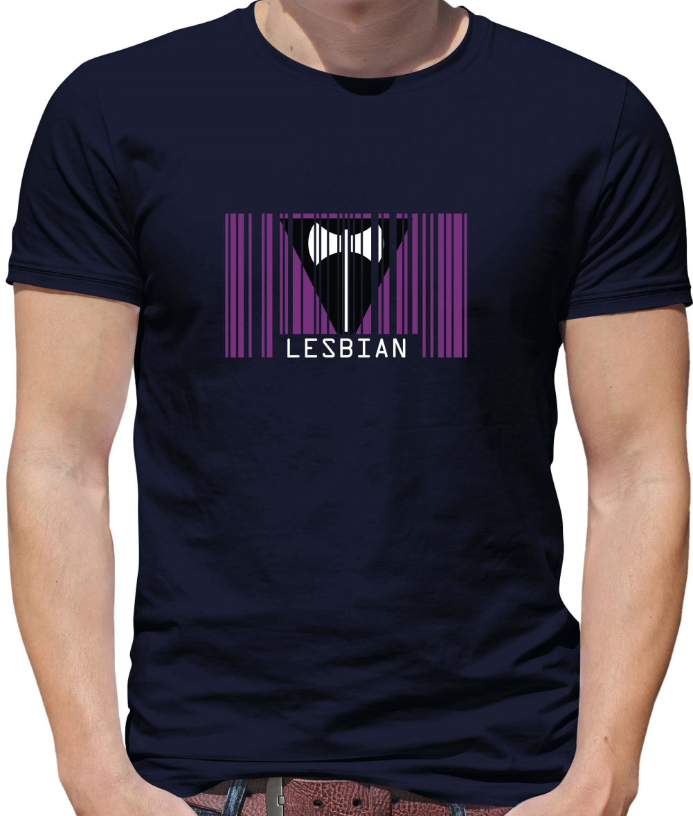 LGBT Barcode Flags - Lesbian T Shirt