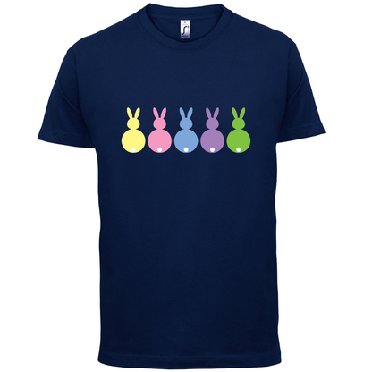 Multi Colour Easter Bunny's T Shirt