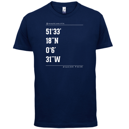Stadium Coordinates Gunners T Shirt