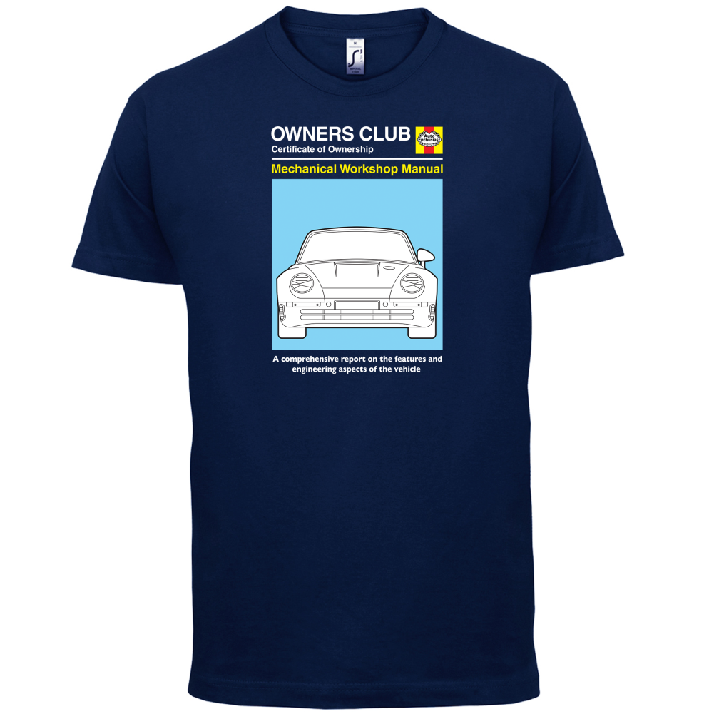 Car Owners Manual 959 Turbo T Shirt
