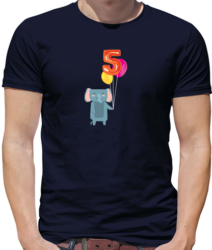 5th Birthday Elephant T Shirt