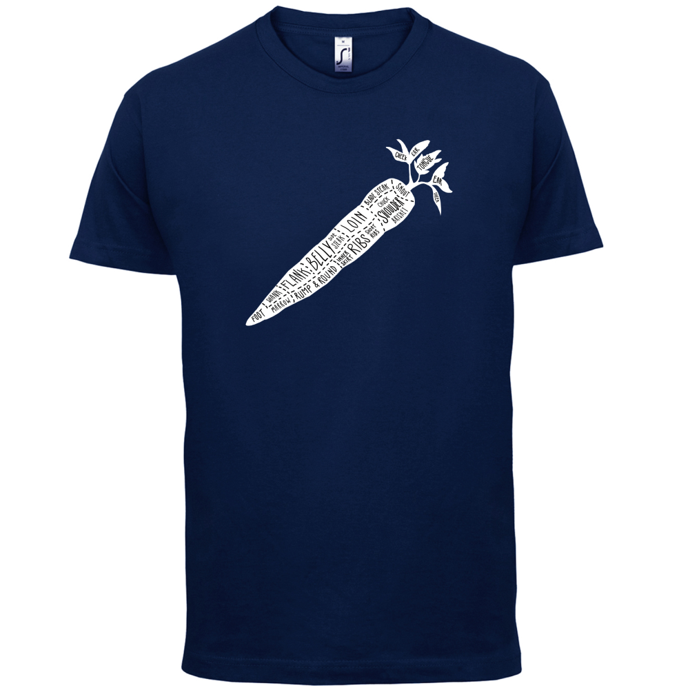 Butcher Carrot Diagram T Shirt
