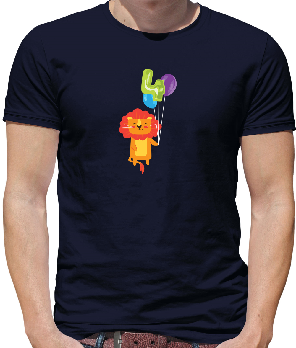 4th Birthday Lion T Shirt
