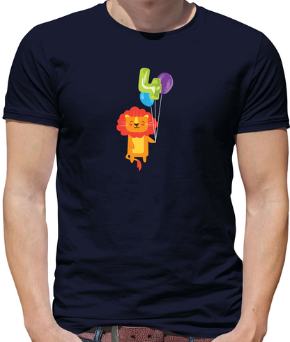 4th Birthday Lion T Shirt