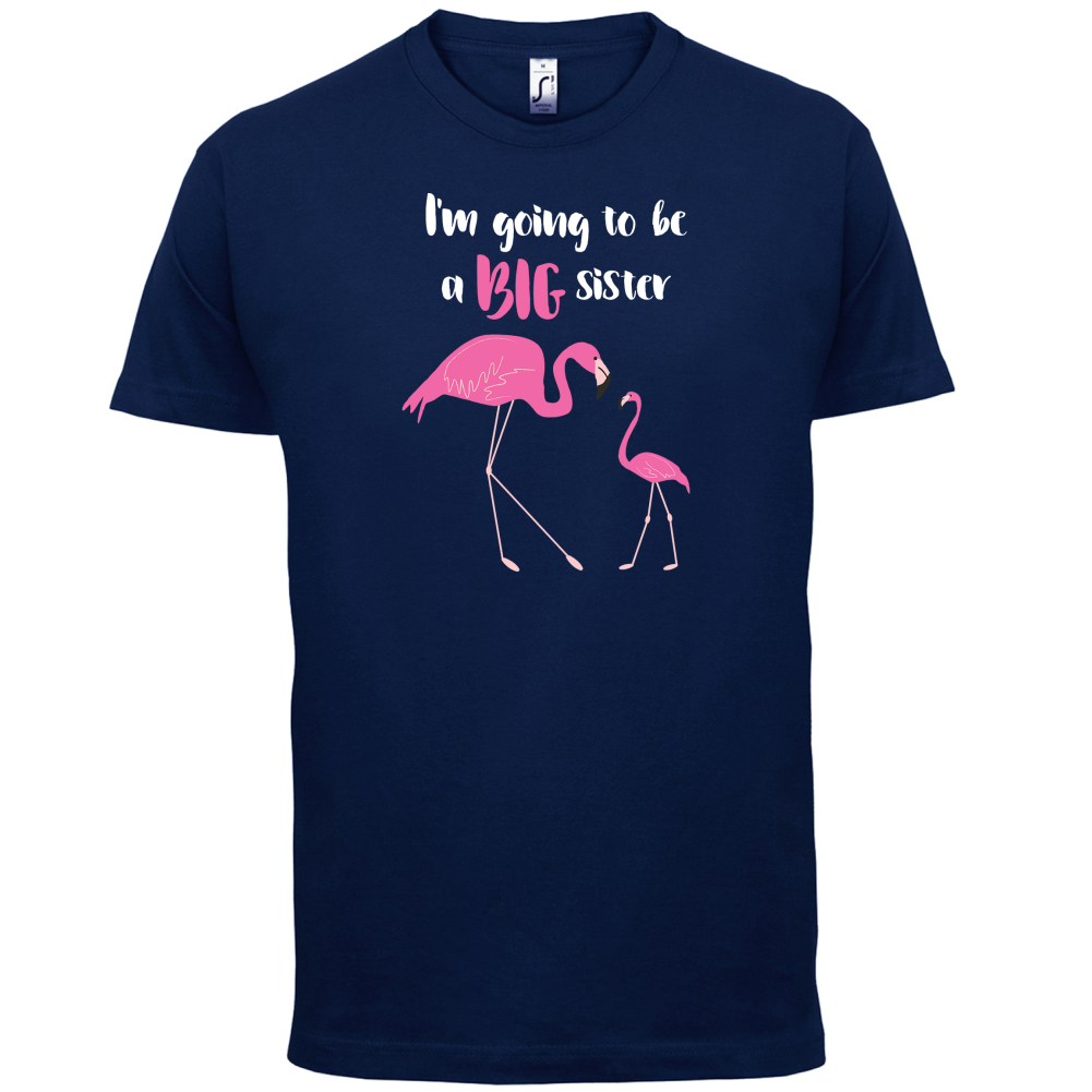 Big Sister Flamingo  T Shirt