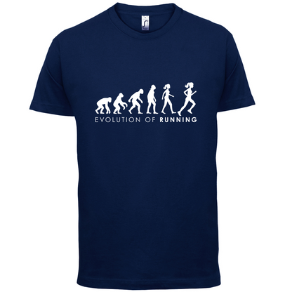 Evolution Of Woman Running T Shirt