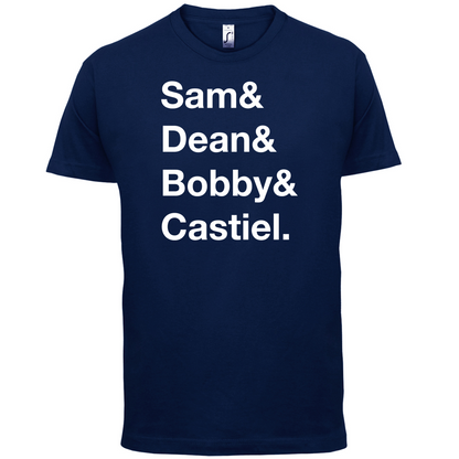 Sam & Dean & Bobby & Castiel T Shirt